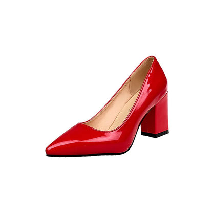 Autumn Shoes Woman Pumps Low Thick Heels Comfortable Women Work Shoes Flock Round Toe Casual Ladies Shoe sapato feminino WSH3183