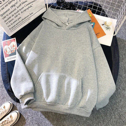 Spring Autumn Fashion Men's Women's Hoodie Casual Hoodies Pullovers Sweatshirts Women's Top Solid Color Hoodies Sweatshirt Women