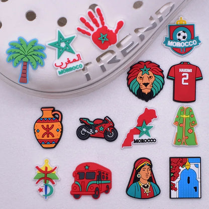 Morocco hole shoes charms shoe buckle removable DIY hole bag decorative accessories decorations wholesale shoe accessories