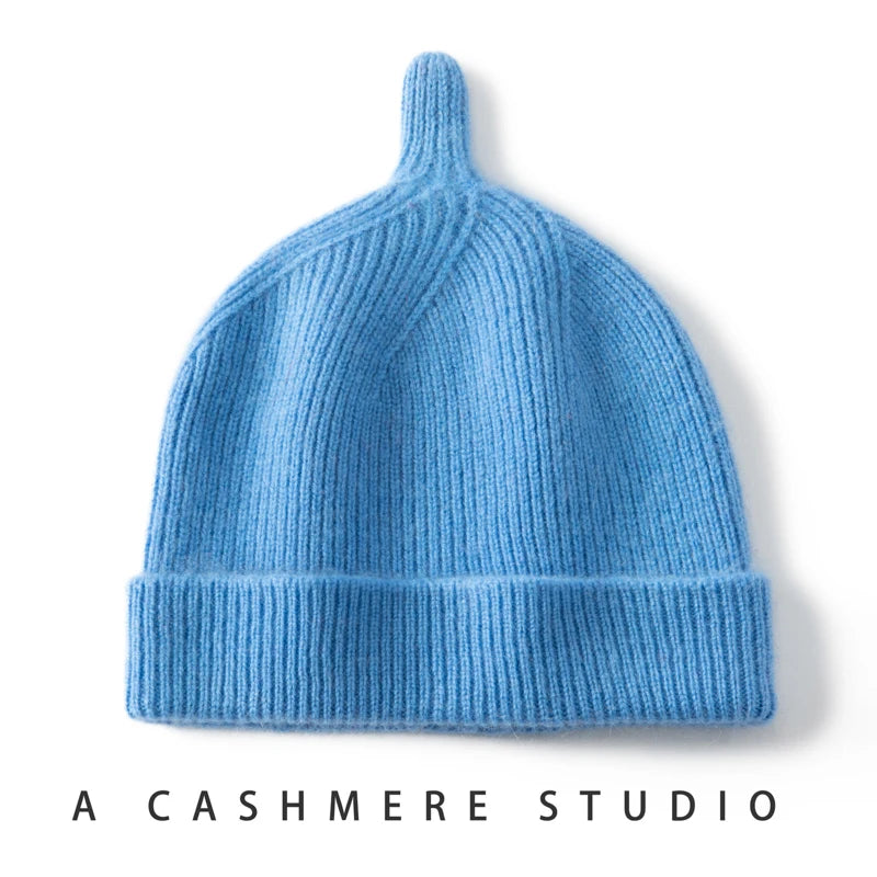 Keep Warm Winter Hat for Children Unisex Knit Cap Kids 100% Cashmere Skullies Hats for Boys Bonnet Girls Caps Accessories