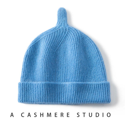 Keep Warm Winter Hat for Children Unisex Knit Cap Kids 100% Cashmere Skullies Hats for Boys Bonnet Girls Caps Accessories