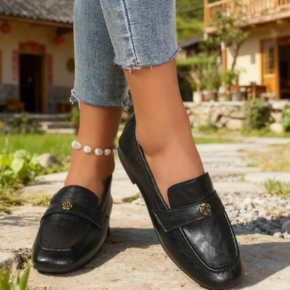 2025 New Pointed Toe Fashion Women Shoes Spring Autumn Elegant Party Daily Low Heels Pump Footwear Women Minimalist Flats Shoes