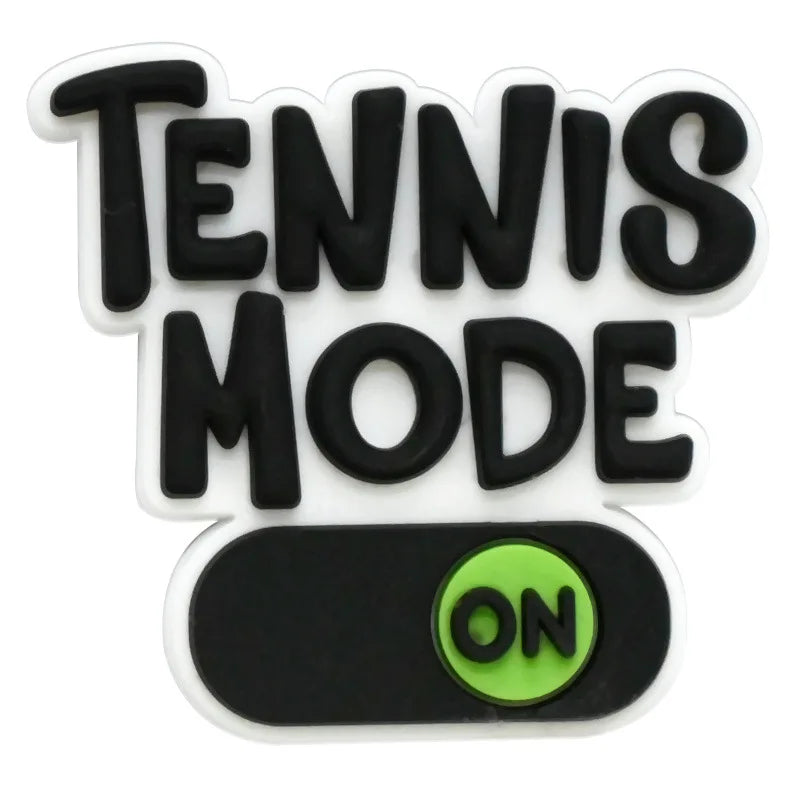 tennis mode series PVC shoe Charms Slippers Buckle combination Fit Wristbands accessories Decoration Bands gift unisex party