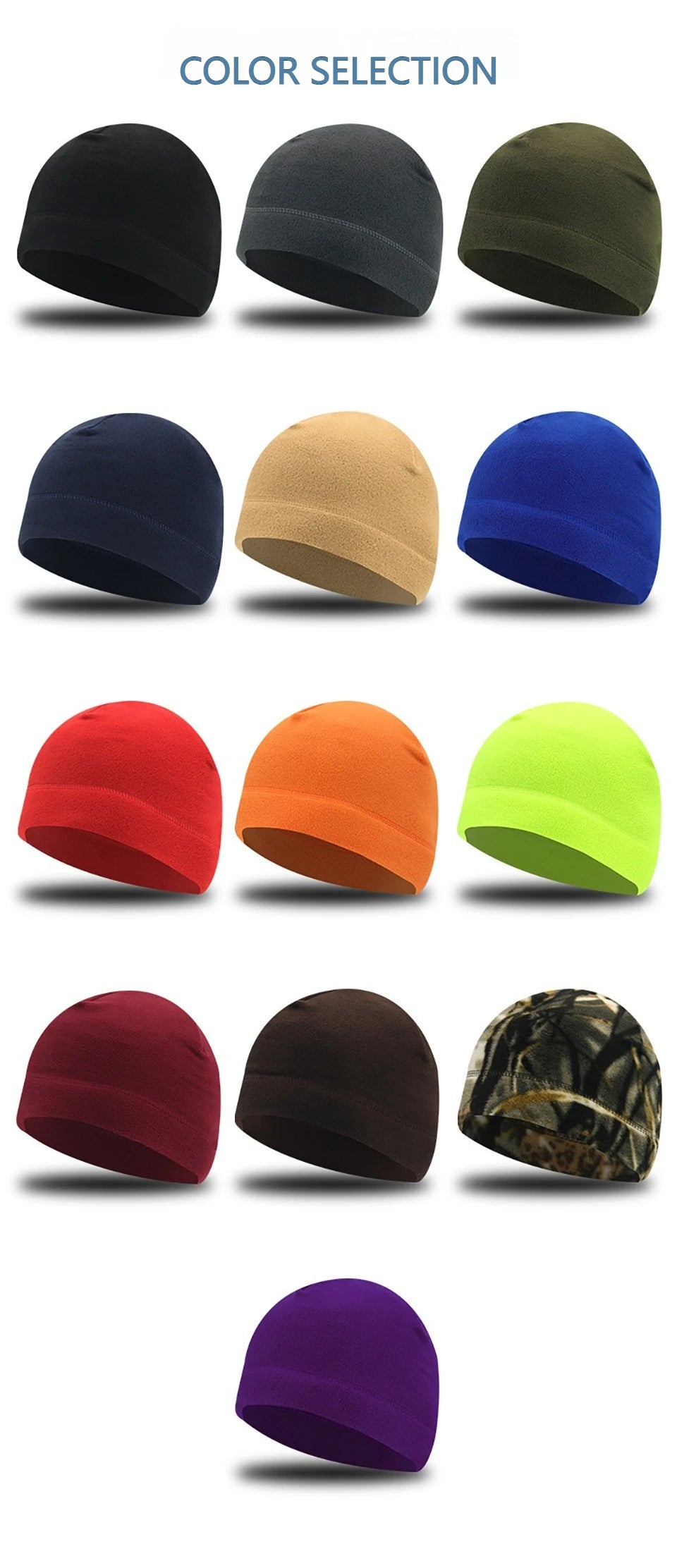 KoKossi Winter Warm Windproof Winter Cap Camping Hiking Caps Fleece Sports Hat Outdoor Sports Skiing Cycling Camping Hiking Men