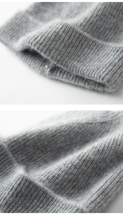 Keep Warm Winter Hat for Children Unisex Knit Cap Kids 100% Cashmere Skullies Hats for Boys Bonnet Girls Caps Accessories