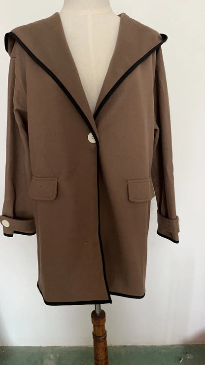 Women's Autumn And Winter Coat Autumn Winter Long Sleeve Casual Outwears Fashion Women Solid Loose Jacket Hoodies Sweatshirts