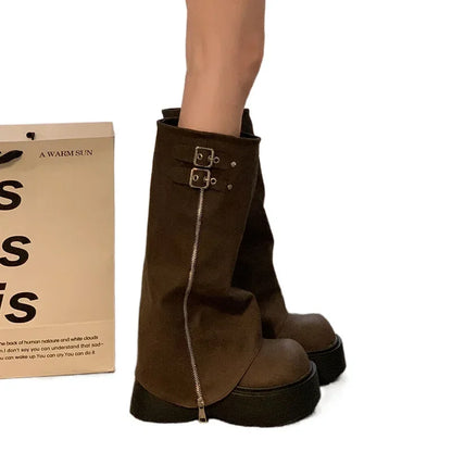 Pants boots 2025 Western Knight boots popular long boots women's autumn and winter high boots new boots