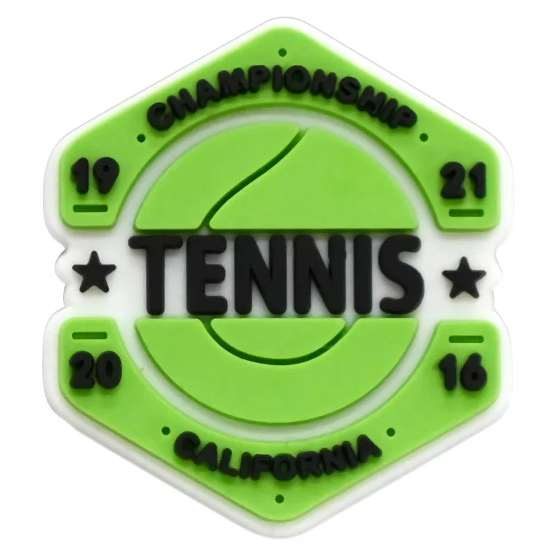 tennis mode series PVC shoe Charms Slippers Buckle combination Fit Wristbands accessories Decoration Bands gift unisex party