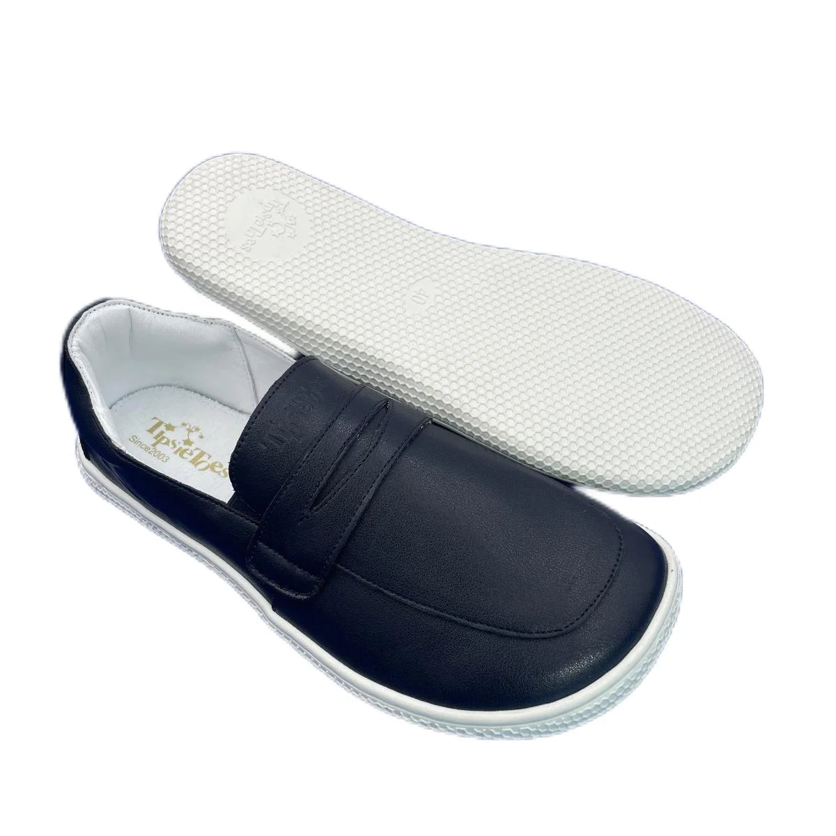 Tipsietoes 2025 Sprinng Autumn Barefoot Genuine Leather Men Women Slippers With Flat Soft Sole Zero Drop Wider Toes Box