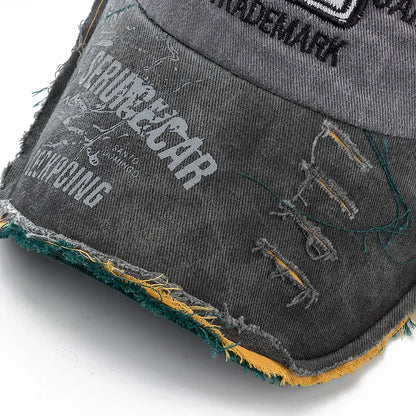 2023 High Quality Washed cowboy letters Cotton Cap For Men Women Adjustable Autdoor Sun protection hat Rock Shark Baseball Caps