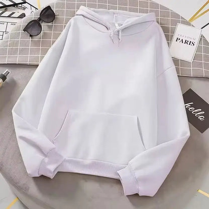 Spring Autumn Fashion Men's Women's Hoodie Casual Hoodies Pullovers Sweatshirts Women's Top Solid Color Hoodies Sweatshirt Women