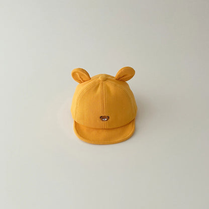 Baby Adjustable Lightweight Casual Baseball Cap Cute Animal Ears Design Soft Brim Cozy Headwear,, Adorable Outdoor Accessory