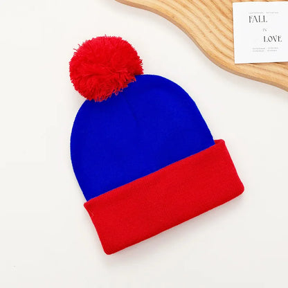 2pc Christmas Cosplay Funny Beanie Hat and Gloves,Unisex Winter Warm Classic Knitted Hat,Halloween,new Year Costume Accessories