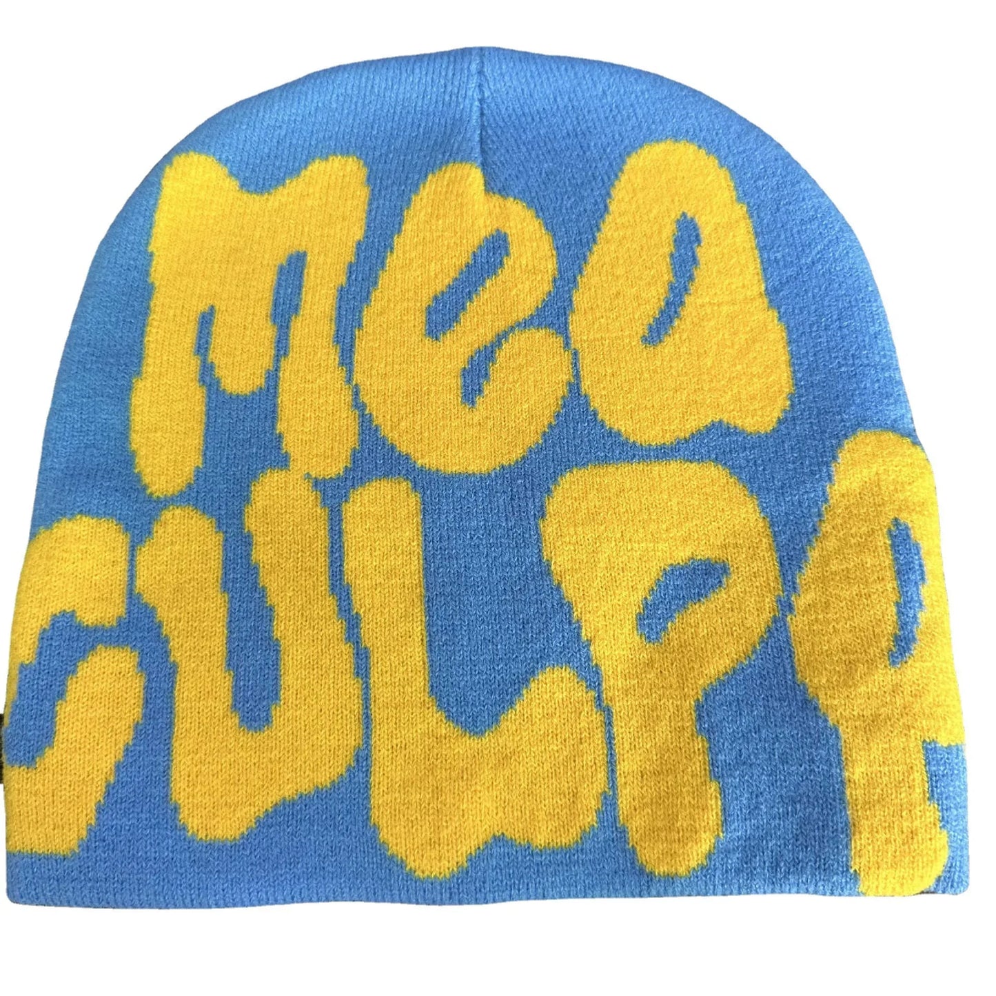 Mea Culpas Beanies Hats For Women Men Autumn Winter Fashion Printed Wool Acrylic Knitted Caps Bonnet Kpop Elastic Skullies Hat
