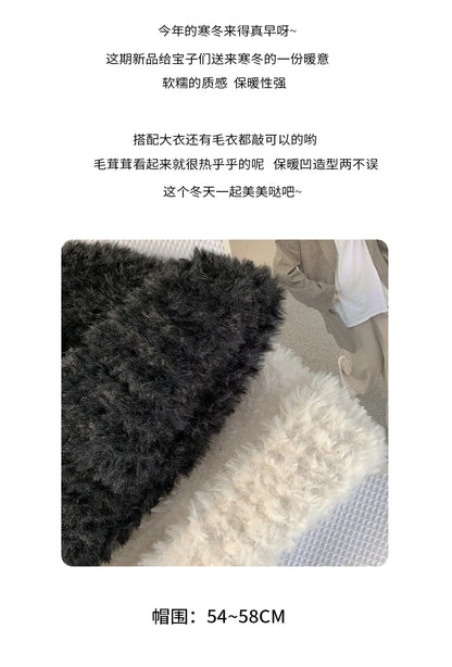 Autumn Winter Women's Hat 2022 New Simple Soft Beanie Thickening Knitted Cap Outdoor Warm Cold-Proof Bonnet Skull Beanie Hat