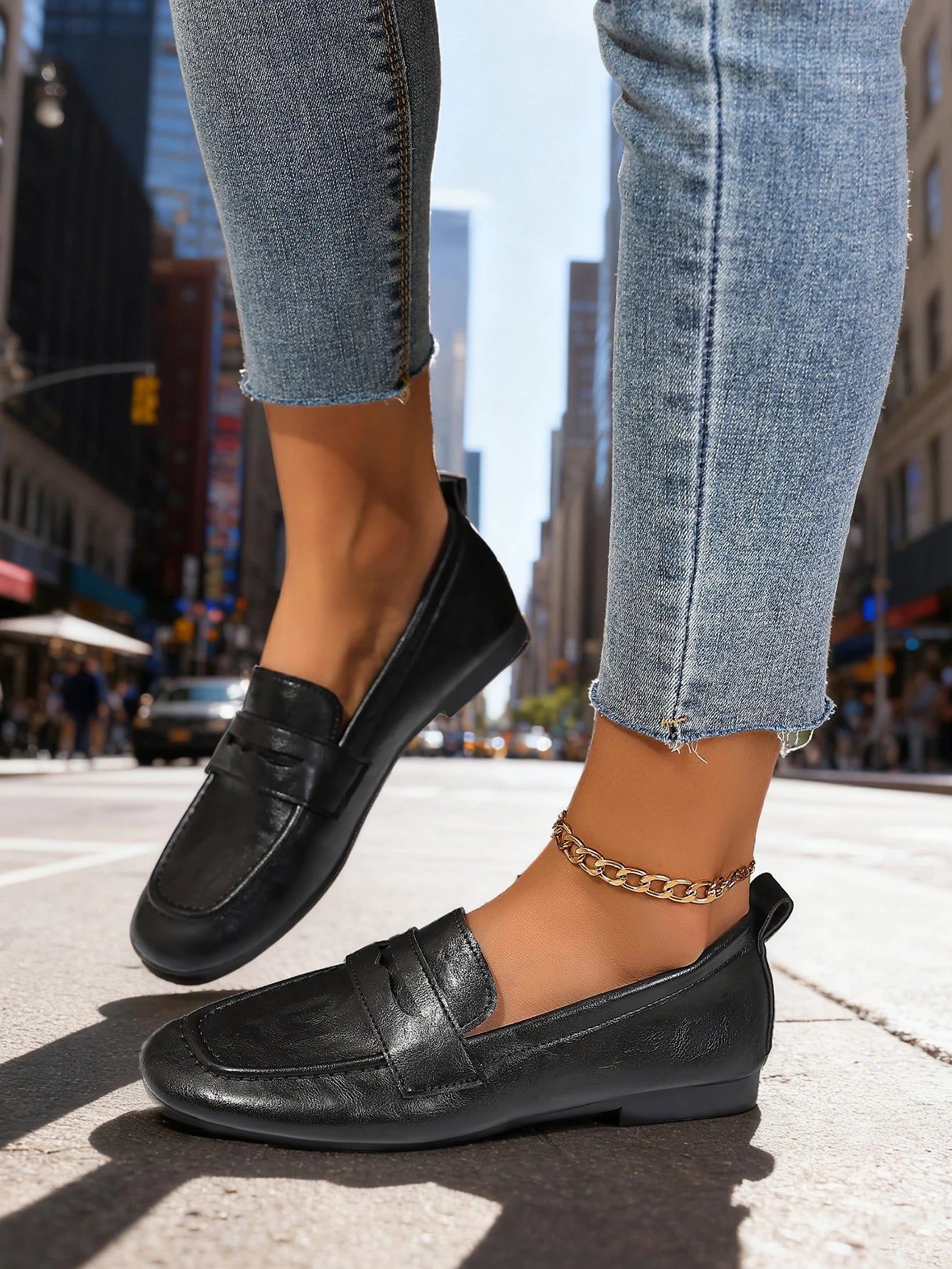 2025 New Pointed Toe Fashion Women Shoes Spring Autumn Elegant Party Daily Low Heels Pump Footwear Women Minimalist Flats Shoes