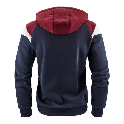 New Men Hoodies Jacket JURASSIC PARK Dinosaur World Graphic Men's Color Blocking Contrasting Sweatshirt, Men Casual Sports Top