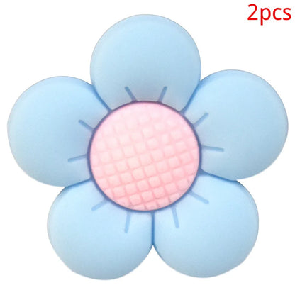 PVC Butterfly Flower Big Size Beach Bag Buckle Charms Decorations Accessories for Bog Totes Bag Woman DIY Gift Travel Pendant