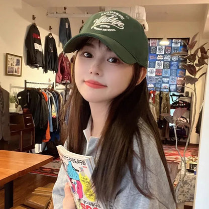 Embroidery Letters Baseball Hat Women Men Summer Outdoor Golf Sports Sun Protection Hat Snapback Hip Hop Trucker Peaked Caps