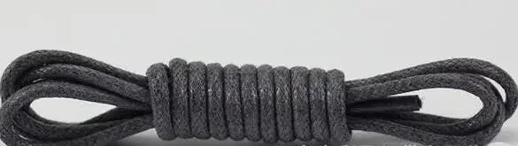 Solid Color Cotton Waxed Shoelaces Leather Waterproof Round Shoe Laces Boots Shoelace Shoestring Accessories