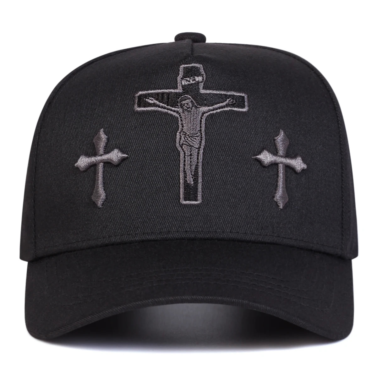 Unisex Cross Embroidery Baseball Caps Spring and Autumn Outdoor Adjustable Casual Hats Sunscreen Hat Sports Cap
