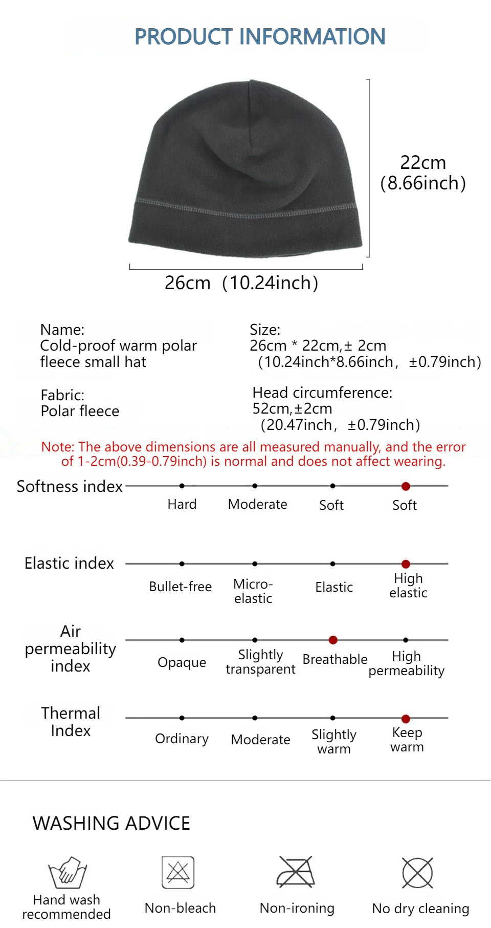 KoKossi Winter Warm Windproof Winter Cap Camping Hiking Caps Fleece Sports Hat Outdoor Sports Skiing Cycling Camping Hiking Men