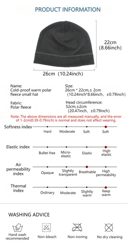 KoKossi Winter Warm Windproof Winter Cap Camping Hiking Caps Fleece Sports Hat Outdoor Sports Skiing Cycling Camping Hiking Men