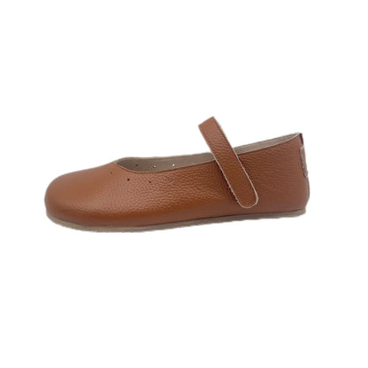 Tipsietoes 2025 Sprinng Autumn Barefoot Genuine Leather Ballerina Mary Jean Women With Flat Soft Sole Zero Drop Wider Toes Box