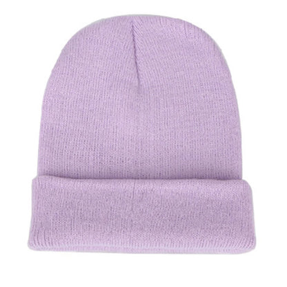 HOT SALES!!! Fashion Men's Women's Beanie Knit Ski Cap Hip-Hop Winter Warm Woolen Yarn Solid Color Hat Black Autumn Spring