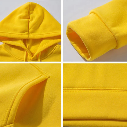 Men's and Women's Solid Color Pocket Hoodies Sports Fitness Sweatshirts Fashionable Casual Pullovers Multi Color