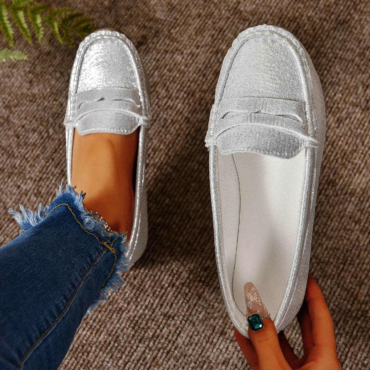 Women Flats Shoes Comfortable Lightweight Fashion Hot Loafers Spring and Autumn Shallow Casual Sneakers Outdoor Shoes for Women