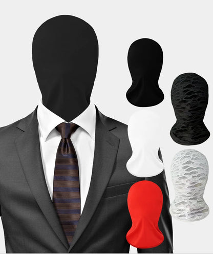 Balaclava Summer Full Face Breathable Mask Translucent UV Protection Face Cover Elastic Halloween Role Playing Ice Silk Cosplay