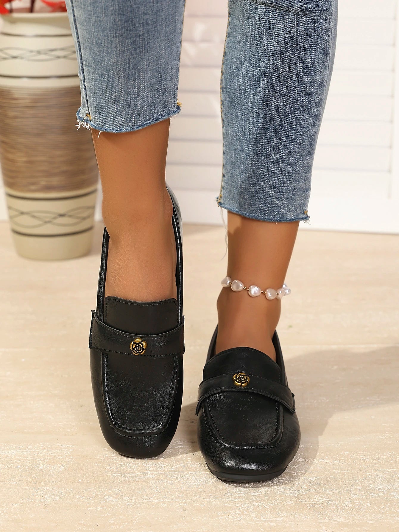 2025 New Pointed Toe Fashion Women Shoes Spring Autumn Elegant Party Daily Low Heels Pump Footwear Women Minimalist Flats Shoes