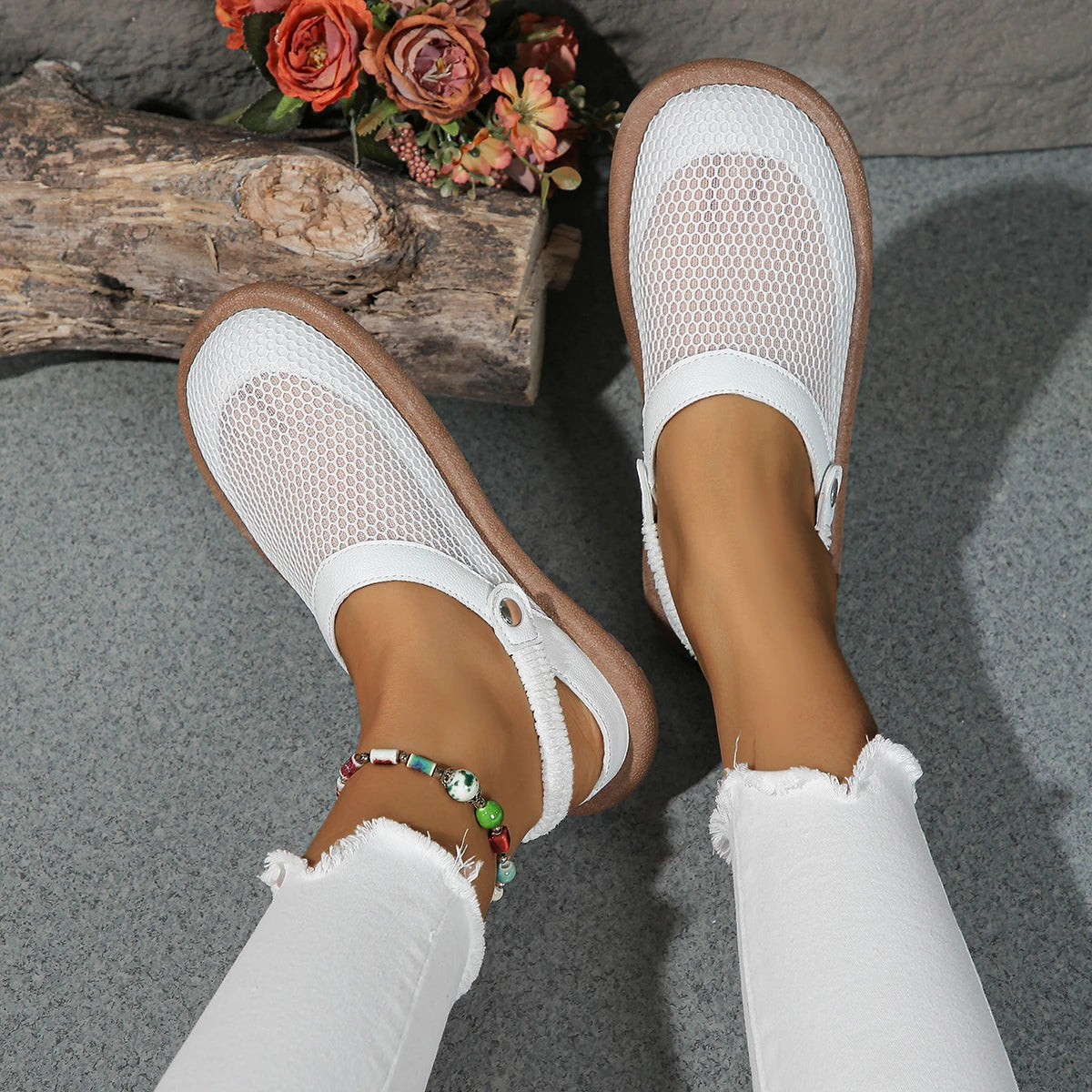 Women Sandals 2024 New Fashion Casual Solid Color Shoes for Women High Heels Sandals Designer Sandals Plus Size Zapatos De Mujer