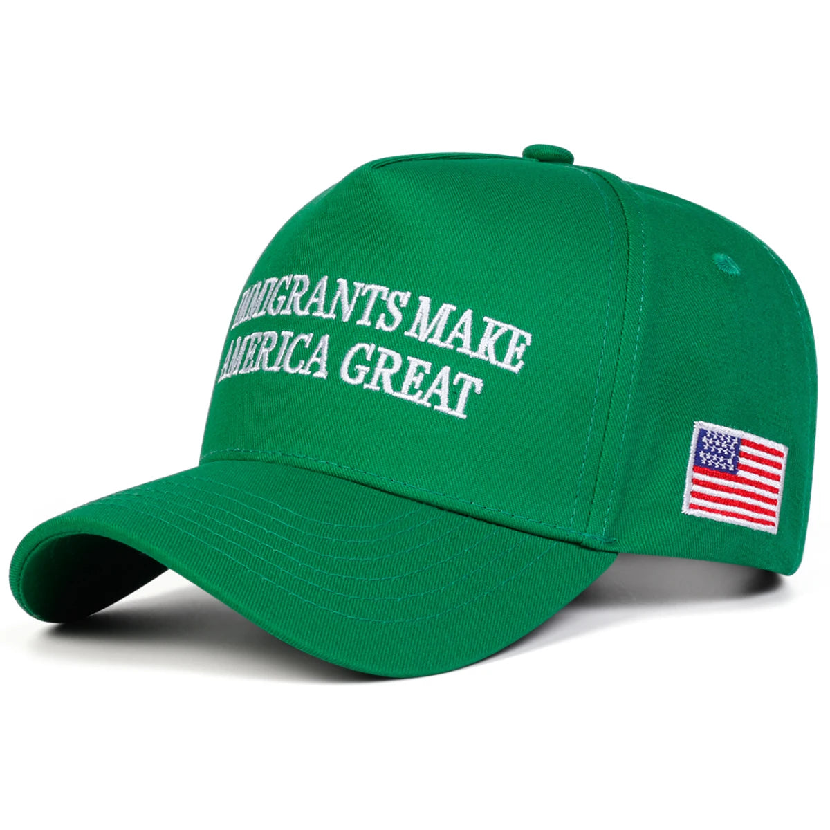 Unisex IMMIGRANTS MAKE Letter Embroidery Baseball Caps Spring and Autumn Outdoor Adjustable Casual Hats Sunscreen Hat Sports Cap