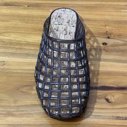 2025 Women's New Flat Slippers with Hollow PVC Breathable Summer Outerwear Baotou Bag and Casual Jelly Slippers