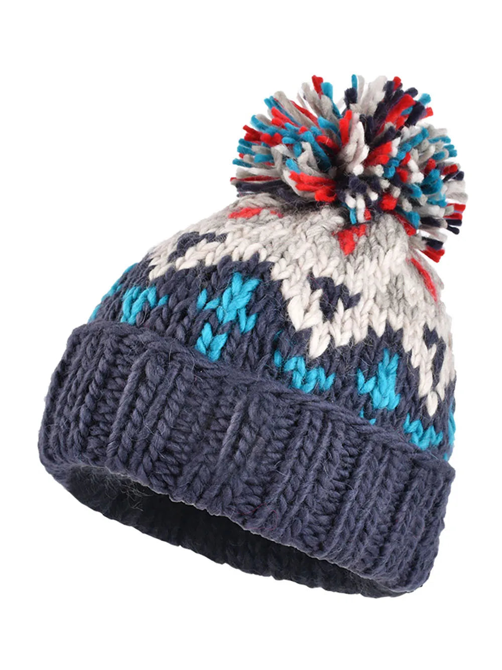 Skiing Cashmere Woman Winter Hat Autumn Beanies with Pompom Warm Wool Skullies Wholesales Acrylic Beanies Winter Hat for Woman