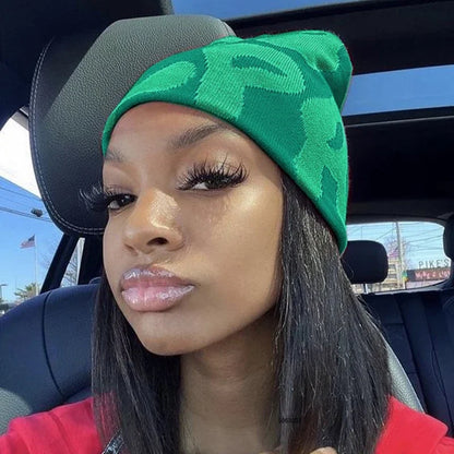 Mea Culpas Beanies Hats For Women Men Autumn Winter Fashion Printed Wool Acrylic Knitted Caps Bonnet Kpop Elastic Skullies Hat