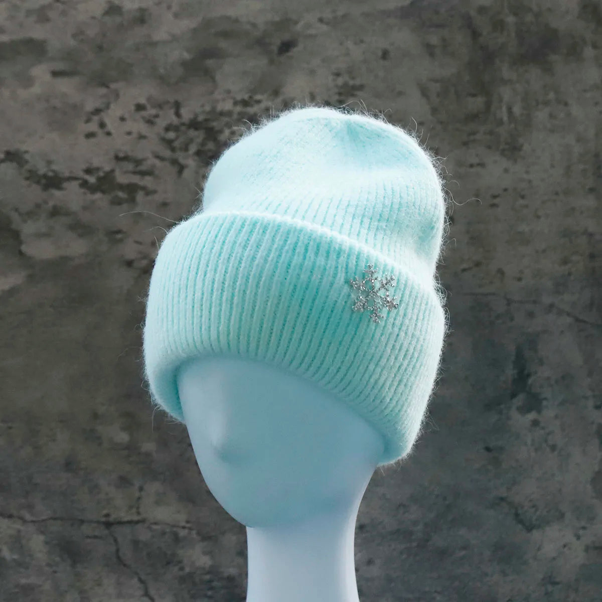 Hot Selling Winter Hat Real Rabbit Fur Winter Hats For Women Snowflake Warm Beanie cold Hats Women Solid Adult Cover Head Cap