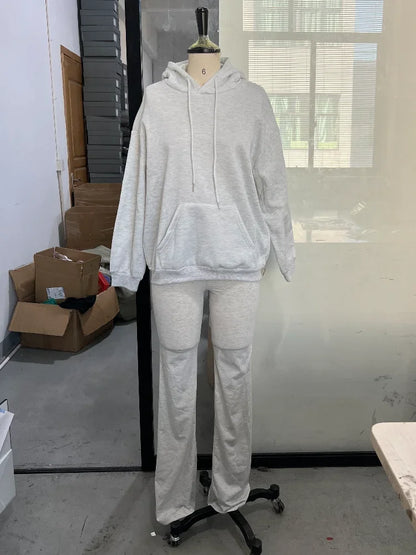 Women Fashion Sequin Angel Wings Printed Hoodies Casual Long Sleeved Hooded Solid Color Tops 2025 New High Street Y2k Outwear