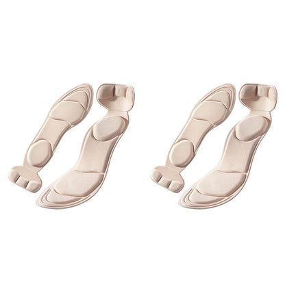 Memory Foam Insoles Women High-heel Shoes Insoles Anti-slip Cutable Insole Comfort Breathable Heel Protection Massage Shoe Pads