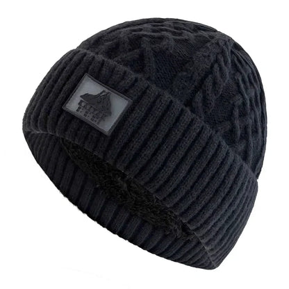 New Style Unisex Keep Warm Winter Hat Plush Fur Lined Stylish Warm Cap Beanie Hat For Men Women Outdoor Ski Sports Knitted Hat