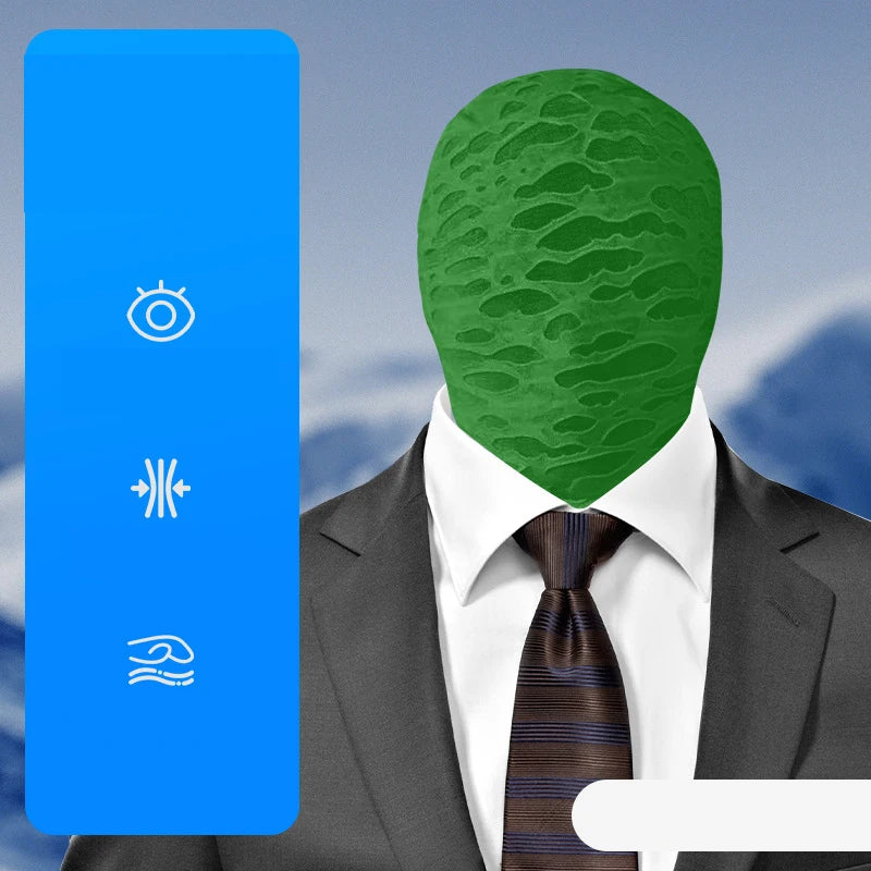 Balaclava Summer Full Face Breathable Mask Translucent UV Protection Face Cover Elastic Halloween Role Playing Ice Silk Cosplay