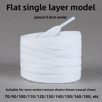 White Shoelaces Round Canvas Shoes Sports Casual Sneakers Basketball Shoes Flat Men and Women Cotton Versatile Pure White