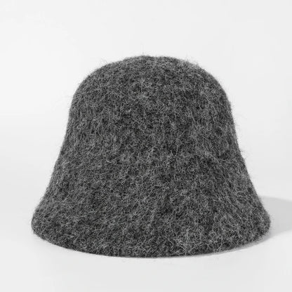 Fashion Ladies Winter Outdoor Warm Bucket Hat Woman‘s Daily Casual Fisherman Cap Korean Style Classic Panama Hats