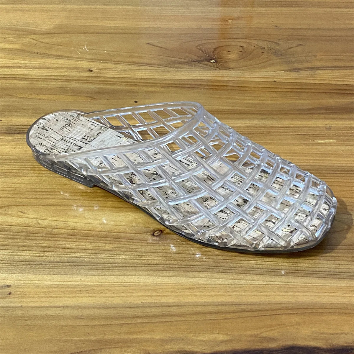 2025 Women's New Flat Slippers with Hollow PVC Breathable Summer Outerwear Baotou Bag and Casual Jelly Slippers