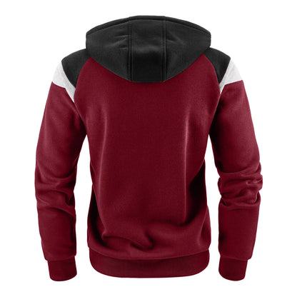 New Men Hoodies Jacket JURASSIC PARK Dinosaur World Graphic Men's Color Blocking Contrasting Sweatshirt, Men Casual Sports Top