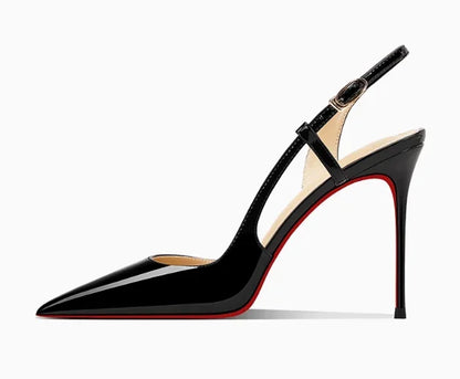 White Patent Leather Design with a High-End and Non-Tiring Foot Feel. 2026 New Pointed and Slim Heeled High Heels for Women