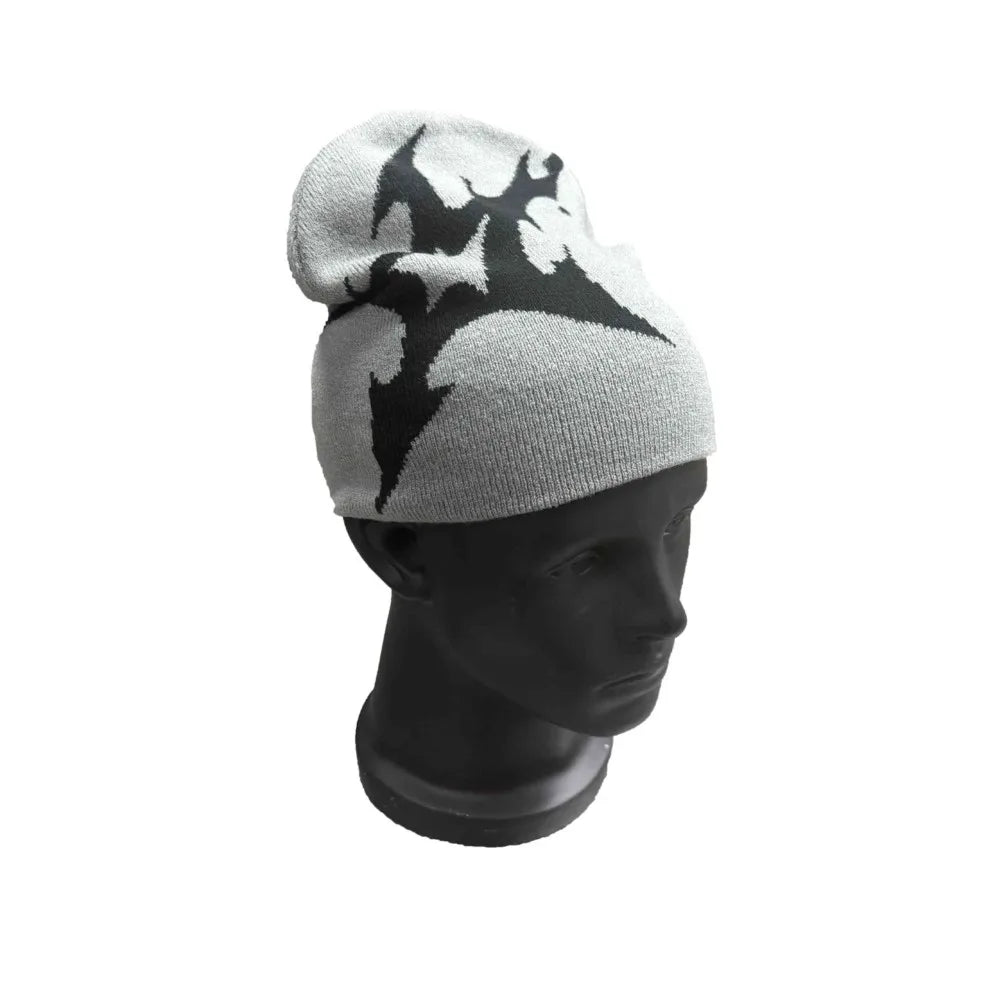 Women Hat Knitting Beanies Goth Star Caps Men Y2k Streetwear Winter Fashion Pullover Kpop Harajuku Vintage Warm Hip Hop Unisex