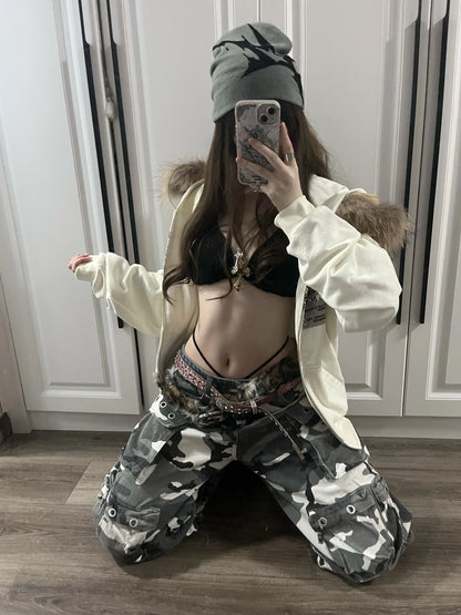 Women Hat Knitting Beanies Goth Star Caps Men Y2k Streetwear Winter Fashion Pullover Kpop Harajuku Vintage Warm Hip Hop Unisex